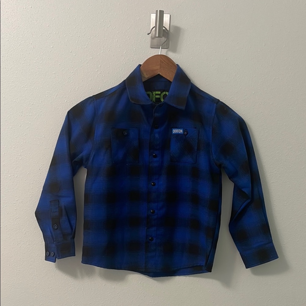 DIXXON Kids Blue Plaid Shirt